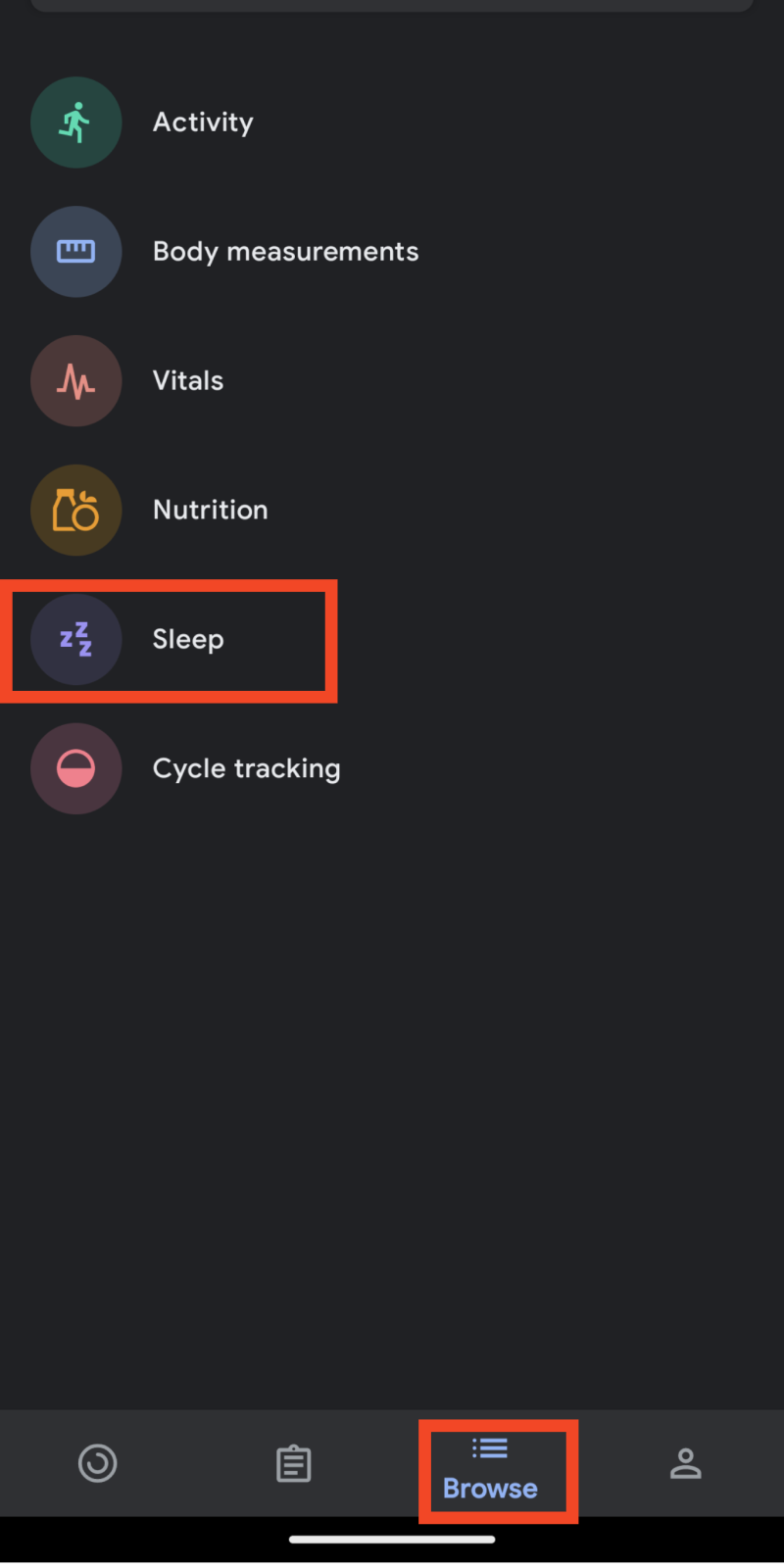 Google fit store sleep tracking